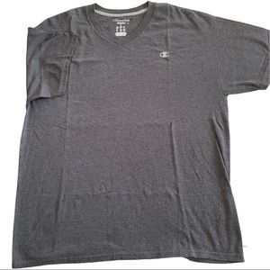 Champion mens large gray vneck shirt
